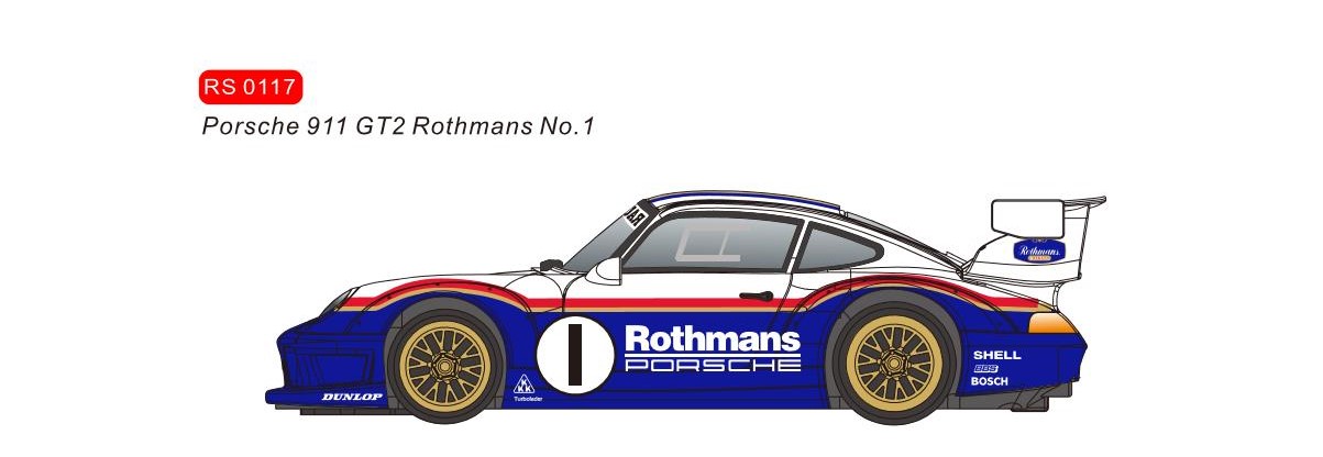 RS0117 Porsche 911 GT2 Rothmans #1 ( Pre Order)